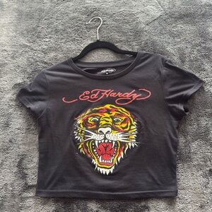 Ed Hardy Kids Tee with Vibrant Tiger Graphic